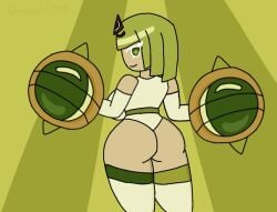 big_ass big_breasts cookie cookie_run green_tea_mousse_cookie tagme tagme_(artist)