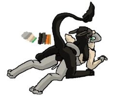4_toes alien anthro backsack balls balls_deep black_body black_fur bodily_fluids coal_(greenguycombine) cum cum_in_vagina cum_inside digitigrade dominant dominant_male duo ears_back ears_down ejaculation eyes_closed feet female female_penetrated fur genital_fluids genitals green_eyes greenguycombine grey_body grey_fur leaking_cum male male/female male_penetrating male_penetrating_female mammal penetration penile penile_penetration penis pivoted_ears raised_tail sex submissive submissive_female tail tail_coil tan_body tan_fur the_nature_of_predators toes venlil_(the_nature_of_predators) wool_(fur) yvette_(greenguycombine)