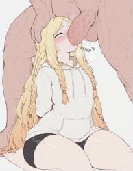 ai_generated blowjob blowjob_face elden_ring fellatio femboy femmeup heavy_breathing miquella motion_lines otoko_no_ko saliva sissy sweat sweatdrop sweating tagme very_sweaty yaoi
