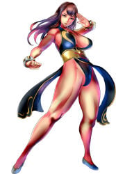 1girls black_dress black_panties black_underwear brown_eyes brown_hair chun-li chun-li_(battle_ouffit_sfv) cleavage dress female judge_(oekaki) long_hair official_alternate_costume panties pantyshot pantyshot_(standing) street_fighter street_fighter_v thighs underwear