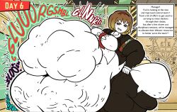 ass bones_in_stomach digestion genpis_chong lobotomy_corporation malkuth_(lobotomy_corporation) mass_vore multiple_prey thick_thighs vore vore_belly