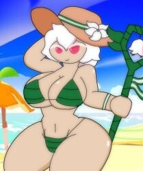 big_ass big_breasts cookie cookie_run tagme tagme_(artist) white_lily_cookie