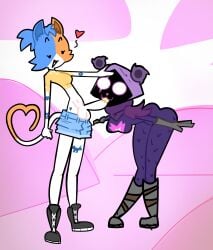 2026 absurd_res anthro anthro_on_anthro anthro_penetrated anthro_penetrating anthro_penetrating_anthro balls bear big_penis black_body black_eyes blazedwalk123 blue_bottomwear blue_clothing blue_shorts bottomwear breasts cate_meowdy clothing denim denim_bottomwear denim_clothing denim_shorts domestic_cat dot_eyes duo epic_games erection felid feline felis fellatio female female_penetrated fortnite genitals glans gloves grey_clothing grey_gloves grey_handwear gynomorph gynomorph/female gynomorph_penetrating gynomorph_penetrating_female half-closed_eyes handwear head_grab heart_symbol heart_tail hi_res intersex intersex/female intersex_penetrating intersex_penetrating_female interspecies mammal narrowed_eyes no_pupils open_mouth oral penetration penile penis purple_hood purple_nose purple_scarf raven_team_leader scarf sex shallow_penetration shirt shorts simple_eyes small_breasts smile tail topwear white_balls white_eyes white_penis yellow_clothing yellow_glans yellow_shirt yellow_topwear