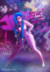 1girls breasts female female_only jinx_(league_of_legends) league_of_legends mrdrmeatman nipples nude pussy pussy_juice pussy_juice_drip riot_games