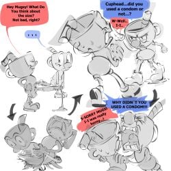 brothers condom cum cum_in_pussy cum_inside cuphead humor penetration penis pussy vaginal