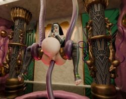 3d animated art_deco belly_bulge big_belly big_breasts bloated_belly cross huge_belly hyper_belly hyperpregnancy interspecies jewelry monster monster_on_female mp4 nun nun_outfit ovinaxu pierced_nipples piercing prayer_beads prayer_hands praying pregnant render rosary sound suspended_in_midair tagme tentacle tentacle_hold tentacle_in_pussy tentacle_penetration tentacle_sex upright_straddle vaginal_penetration video womb_tattoo