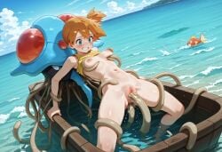 1girl 1girls ai ai-created ai_art ai_assisted ai_generated beastiality breasts breasts_out game_freak greymaker gym_leader interspecies interspecies_sex misty_(pokemon) nintendo pokemon pokemon_(anime) pokemon_(creature) pokemon_(species) pokemon_anime pokemon_character pokemon_protagonist pokephilia small_breasts stable_diffusion teenage_breasts teenage_girl teenage_tits tentacle tentacle_sex tentacles tentacruel uncensored