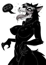 1girls big_breasts chrysalisdraws mal0 malo mouth_open nude nude_female scp-1471 scp-1471-a scp_foundation skull_head