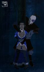1boy 1girls avatar_legends avatar_the_last_airbender breasts brown_nipples captured captured_heroine crying dark-skinned_female dark_skin female femsub fingering heroine_and_antagonist izaroart katara male maledom nickelodeon nipples nonconsensual panties panties_down pussy pussy_juice small_breasts zuko