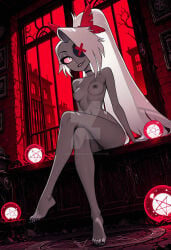ai_generated artesensuale female female_only hazbin_hotel naked naked_female nipples nude nude_female pussy solo solo_female solo_focus vaggie_(hazbin_hotel)