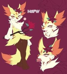 blowjob boobs braixen female generation_6_pokemon nintendo pokemon pokemon_(species) rkitsune