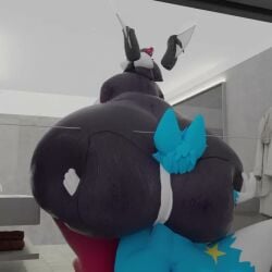 ayax_(ayaxstudio) big_ass big_breasts breasts bubble_butt busty_boy cleavage femboy furry huge_ass huge_breasts hyper_ass smothering tagme thanatid thick_thighs video wide_hips yaoi