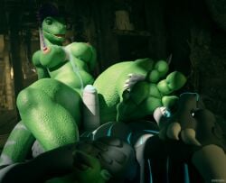 3_toes 3d_(artwork) 4_toes 5_fingers 5_toes anthro areola argonian barefoot big_breasts black_body black_scales blue_eyes blue_genitals blue_penis bodily_fluids breasts claws cum cum_on_belly cum_on_body cum_on_breasts cum_on_chest cum_on_face cumshot digital_media_(artwork) dinosaur dominant dominant_female dragon dromaeosaurid duo ejaculation erection feet female female_anthro fingers foot_fetish foot_focus foot_lick foot_play footjob foreskin genital_fluids genitals green_body green_eyes green_scales hi_res hindpaw holding_ankle holding_leg horn humanoid_feet humanoid_genitalia humanoid_penis licking lizard lying male male/female male_anthro microsoft muscular mythological_creature mythological_scalie mythology nipples nude on_back on_bottom on_top open_mouth paws penile penis pink_nipples plantigrade prehistoric_species raptie_(artist) raptie_(utahraptie) reptile saurischian scales scalie sex smile soles tail teeth the_elder_scrolls theropod thick_thighs toe_claws toe_lick toes tongue tongue_out utahraptor white_genitals white_penis xero_(captainscales)