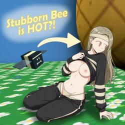 1girl 1girls abdomen antennae anthro bee bee_girl bee_swarm_simulator bee_wings beige beige_skin belly belly_button black_body black_fur body_markings bomb bombergirl bored bottom_heavy embarrassed embarrassed_expression embarrassed_female embarrassed_nude_female female_focus female_only fluffy_(artist) furry furry_female furry_only gifted_vicious_bee head_spikes insect_humanoid insects lifting lifting_shirt neck_tuft nude nude_female panty_slip panty_straps pussy pussy_blush recolor reference_image roblox roblox_avatar roblox_game simple_background simple_coloring simple_hands simple_shading sketch small_breasts smooth_skin solo_female solo_focus standing stinger thumbnail tpaktop tpycuku true_flat_chest vicious_bee wide_hips wide_thighs yellow_eyes youtube