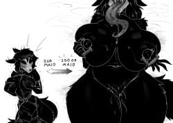 1girls big_breasts chrysalisdraws huge_breasts large_breasts mal0 malo nude nude_female scp-1471 scp-1471-a scp_foundation skull_head thick_thighs