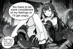 ai_generated anal anal_juice anal_penetration drool drool_string drooling fingering_self hololive_english long_hair mouth_open ninomae_ina'nis petite raining shiny shiny_skin shrine_maiden sitting small_breasts speech_bubble tentacle tentacle_sex thin_female thin_waist thought_bubble vtuber wet