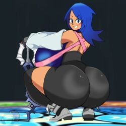 aqua_(kingdom_hearts) ass ass_bigger_than_head ass_focus big_ass big_breasts big_butt breasts breasts_bigger_than_head bubble_butt color_edit colored colored_sketch disney enormous_ass enormous_breasts female female_only holding_object huge_ass huge_breasts keyblade kingdom_hearts large_ass large_breasts looking_at_viewer lurking_judgement pose self_upload sketchydrawin smile square_enix squatting thick_ass thick_thighs tight_clothing voluptuous voluptuous_body voluptuous_female