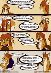 2girls anthro bathing canid canine clothed clothing comic female fox genitals hi_res kamperkiller_(artist) mammal multiple_girls nude pussy shower solo talking_to_self topless towel water wet