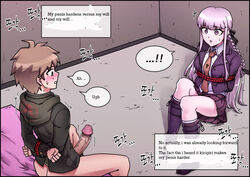 censored danganronpa kirigiri_kyouko mackgee maggea22 naegi_makoto smooth_skin translation_request