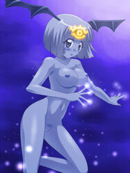 awa blush breasts fortune_ladies fortune_lady fortune_lady_light nude short_hair yu-gi-oh! yu-gi-oh!_5d's yu-gi-oh!_5d's yuu-gi-ou_duel_monsters