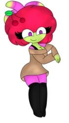 abby_hatcher_(series) alpha_channel color colored female female_only green_body green_skin nick_jr nickelodeon no_sex otis png red_hair rule_63 smile solo solo_female tagme transparent_background twitter_link