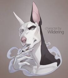 anthro bull_terrier muscular muscular_male orphen-sirius ryker_(wildering) smoking wildering