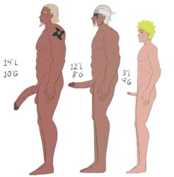 3boys abs age_difference ass balls barefoot beard big_penis black_eyes blonde_hair blue_eyes cornrows dark-skinned_male dark_skin erection face_markings facial_hair feet forehead_protector glasses goatee headband height_difference interracial killer_bee large_penis legs light-skinned_male light_skin long_penis male male_focus male_only mature mature_male moustache muscles muscular muscular_male naked naruto naruto_(series) naruto_shippuden nude nude_male pecs penis penis_size_comparison penis_size_difference pose posing raikage side_view size_comparison size_difference small_penis standing studio_oppai sunglasses tattoo teenager testicles text thighs tiny_penis toned uzumaki_naruto veiny_penis whisker_markings whiskers white_background yellow_hair