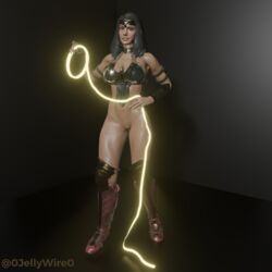 0jellywire0 1girls 3d amazon armor blender brown_hair busty dc dc_comics diana_prince female female_only injustice_2 justice_league lasso olive_skin solo superheroine wonder_woman wonder_woman_(injustice) wonder_woman_(series)