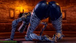 1girls 3d armor ass big_ass big_butt dancer_of_the_boreal_valley dark-skinned_female dark_skin dark_souls dark_souls_3 faceless_female female female_only helmet humanoid large_ass large_female legs pussy solo solo_female thekidxeno thick thick_ass vagina watermark