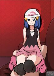 1boy 1girls aged_up boots clothed clothed_sex concept_art dawn_(pokemon) fully_clothed miniskirt mosbles penis pleated_skirt pokemon sex_in_skirt skirt sumata sumata_cafe thigh_sex thigh_sex_in_skirt thighhighs