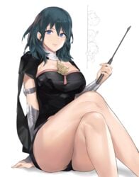 bare_legs blue_hair byleth_(fire_emblem) byleth_(fire_emblem)_(female) claude_von_riegan dimitri_alexandre_blaiddyd edelgard_von_hresvelg female fire_emblem fire_emblem:_three_houses j@ck nintendo