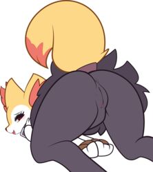 ambiguous_umbra anthro anus ass bondage bound braixen canid canine color_edit colored edit female genitals hi_res mammal nintendo nude pinkcappachino pokémon_(species) pokemon pokemon_(species) pussy rear_view smile solo submissive submissive_female uncensored video_games