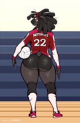 1girls anthro aryn_(faizenek) ass big_ass faizenek female female_only furry solo the_dogsmith thick_thighs wide_hips