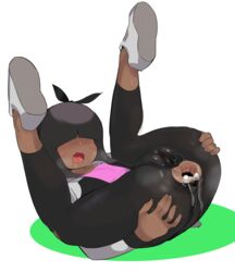 cum donut_county man0. mira_(donut_county) tagme yoga_pants