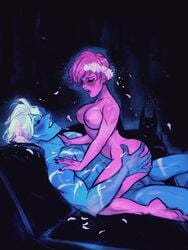 babs_tarr cowgirl_position hades_(mythology) lore_olympus on_top persephone_(lore_olympus) persephone_(mythology) sex short_hair tagme