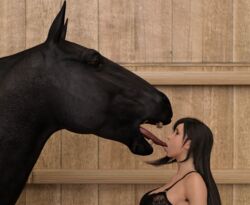 1animal 1girls 3d animal before_sex big_breasts clothed dominant_feral equid equine female female_kissing_feral female_on_feral feral_on_female final_fantasy final_fantasy_vii french_kiss french_kissing horse huge_breasts human_on_feral imminent_sex interspecies it'll_never_fit kissing large_breasts larger_male lingerie long_hair looking_at_another looking_down looking_up open_mouth sex_slave sex_toy size_difference slave smaller_female stable straight teeth teeth_showing tifa_lockhart tiltproofno tongue tongue_kiss tongue_wrap vein veins voluptuous wide_hips zoophilia