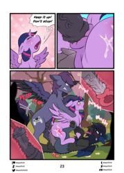 absurd_res alicorn amaichix anal anal_sex animal_genitalia animal_penis anus avian balls bodily_fluids comic cum deviantart_username dialogue double_penetration english_text equid equine equine_penis fan_characters female female_penetrated feral feral_on_feral feral_penetrated feral_penetrating feral_penetrating_feral friendship_is_magic furaffinity_username genital_fluids genitals group group_sex hasbro heart hi_res horn hybrid inkbunny_username internal male male/female male_penetrating male_penetrating_female mammal my_little_pony page_23 patreon_username pegasus penetration penile penile_penetration penis penis_in_pussy princess_twilight_sparkle_(mlp) pussy sandwich_position sex threesome tumblr_username twilight_sparkle_(mlp) twitter_username vaginal_penetration wings