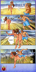 1boy 1boy1girl 1girls arm_bracelets ass athletic_female ballbusting balls barefoot beach bent_over big_ass bikini black_lipstick blush boner bracelets breasts brown_hair calves camera capcom cartoony caught_on_camera chun-li cleavage closed_eyes comic commission drooling earrings embarrassed erection erection_under_clothes eyelashes feet female femdom fit fit_female g-string heart_eyes horny kick_in_the_balls kicking large_ass legs long_hair manga marvel marvel_comics marvel_vs._capcom panels peeping peeping_tom pervert peter_parker ponytail screaming shirtless spider-man spider-man_(series) standing standing_on_one_leg street_fighter stretching sunburn surprised sweat sweatdrop sweating swimsuit teeth terrortoxico thick_ass thick_thighs thighs thong thunder_thighs wide_hips yelling