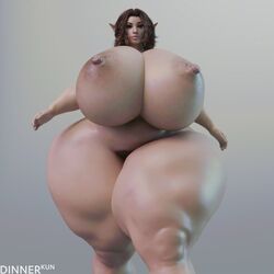 1girls 3d animated ass bbw big_breasts bouncing_breasts breasts brown_hair curvaceous curvy curvy_female curvy_figure curvy_hips dinner-kun elf elf_ears elf_female enormous_thighs female female_only gigantic_breasts gigantic_thighs hair huge_breasts huge_hips huge_thighs hyper hyper_breasts hyper_hips hyper_thighs large_thighs larger_female massive_breasts massive_thighs nipples nude nude_female pointy_ears pubic_hair size_difference slightly_chubby ssbbw thick_legs thick_thighs thighs thunder_thighs voluptuous walking wide_hips