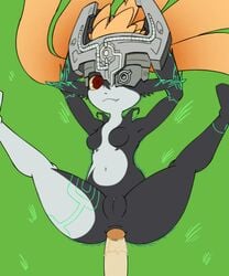 1girls anal animated colored dark_skin disembodied_penis imp_midna midna naked on_back one_eye_closed partial_male pointy_ears soapmonster spread_legs tattoo the_legend_of_zelda twilight_princess