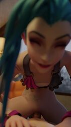 1boy 1girls 2021 3d animated athletic_female bare_legs bare_midriff bare_thighs blue_hair blurry_background bottomless bra breasts clothing cowgirl_position crazy_eyes erect_penis erection exposed_pussy female focus hands_on_chest human jinx_(league_of_legends) league_of_legends light-skinned_male long_hair looking_at_another looking_at_partner looking_at_viewer looking_down looking_down_at_partner looking_down_at_viewer male male_pov mp4 no_sound penetration penis pink_eyes pixiv pov riot_games sex sfm shaved_crotch shaved_pussy sinlesscelery small_breasts staring tattoo tattoos thick_thighs top vaginal vaginal_penetration video watching