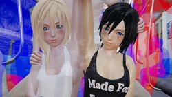 1boy 2girls 3d animated armpit_sex armpits cleavage disney fog honey_select kingdom_hearts namine no_sound penis roseza sideboob square_enix steam straight sweat tagme train video xion