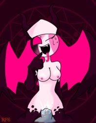 1boy 1girls cum cum_in_pussy cum_on_breasts demon demon_girl demon_horns demon_wings friday_night_funkin friday_night_funkin_mod mid-fight_masses mid-fight_masses_(fnf_mod) multicolored_skin nun pink_nipples pink_skin ruv_(dokki.doodlez) ruv_(friday_night_funkin) sarvente_(demon_form) sarvente_(dokki.doodlez) sarvente_(fnf_mod) sarvente_(friday_night_funkin) sex snake_tongue vaginal_penetration