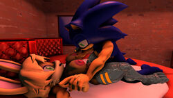 3d 3d_(artwork) anthro archie_comics ass blue_body bunnie_rabbot cyborg fingers hair hedgehog long_ears penis pussy rabbit sex sonic_(series) sonic_the_hedgehog sonicthebitch straight tan_body