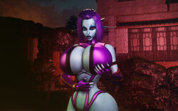 1girls 3d alternate_version_available big_breasts blue_body blue_hair blue_skin breasts cleavage clothed clothes clothing cosplay elf elf_ears elf_female elf_girl female female_only garry's_mod hips long_ears long_pointy_ears mileena_(cosplay) mortal_kombat mortal_kombat_(2011) outfit pointy_ears short_hair solo solo_female soria thick_hips thick_legs thick_thighs thin_waist unreal_tournament vaako voluptuous waist wide_hips