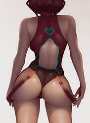 1girls ass back_view backboob backpussy big_ass big_breasts breasts bubble_butt busty dat_ass female female_only large_breasts leotard nintendo non_nude pinup pussy pyra sensual solo solo_focus standing thick_thighs thighhighs thighs xenoblade_(series) xenoblade_chronicles_2 zaki_btw