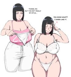 alternate_breast_size big_ass big_breasts boobs breasts breasts_bigger_than_head chubby female_only highleg_panties huge_breasts hyuuga_hinata lace large_breasts lingerie milf naruto naruto_(series) naruto_shippuden skimpy small_panties thick thong white_panties zetomeso