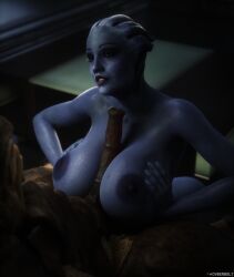 1boy 1girls 3d alien alien_girl animal_genitalia areolae asari big_breasts big_penis blue blue_skin boobjob breast_press breast_squeeze breasts busty completely_nude_female cyberbolt equine_penis grabbing_own_breast horsecock hourglass_figure huge_breasts interspecies kneeling krogan large_breasts liara_t'soni long_penis mass_effect muscular muscular_male nipples nude nude_female nude_male paizuri penis penis_between_breasts pleasure_face titjob voluptuous voluptuous_female