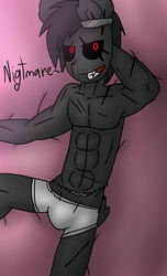 abs bulge gay hmmmmidk nightmare_(fnaf) underwear white_underwear