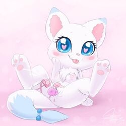 <3_eyes 1:1 :3 anthro anus arctic_fox blush blush_stickers bodily_fluids breasts canid canine chest_tuft chibi clitoral clitoris digitigrade dipstick_ears dipstick_tail egg_vibrator ejaculation female fluffy fluffy_tail fox fur gatomonlover genital_fluids genitals gradient_background heart jewelpet larimar looking_at_viewer mammal masturbation multicolored_ears multicolored_tail nipples orgasm penetration pink_background pussy pussy_ejaculation pussy_juice sanrio sega sex_toy sex_toy_in_pussy sex_toy_penetration simple_background solo spread_legs spreading tailband tape tongue tongue_out tuft vaginal_masturbation vaginal_penetration vibrator video_games white_body white_fur